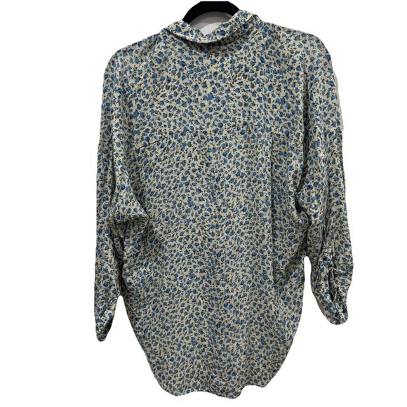Faithfull The Brand Brigitte‎ Knot Shirt Blouse Top Size 10 Floral Multicolor - Picture 8 of 10